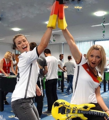 Partystimmung beim Kickerturnier